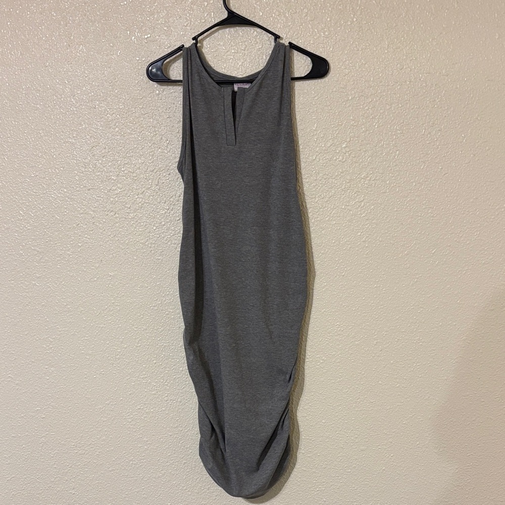 Isabel Maternity by Ingrid & Isabel Gray Ribbed Dress